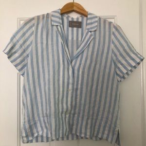 Everlane Linen Notch Short-Sleeve Shirt